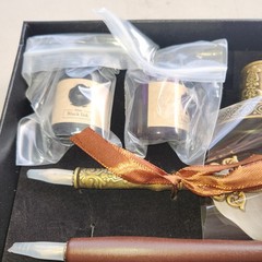 Calligraphy Set For Beginners, 2 Calligraphy Pens, 2 Ink Bottle, 10 Tips Manual