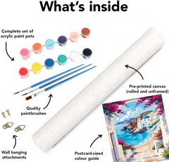 Mrnsiet Paint by Number for Adults Beginners, Easy Seaside Town MT22397-US