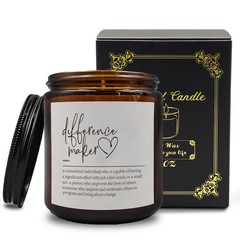PUHEI Difference Maker Candle, Farewell Gifts 3.1 inches x 3.8 inches, Clear