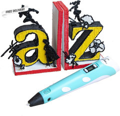 P1 3D Printing Pen with Display Includes 3D Pen 3 Starter Colors of PLA Filament