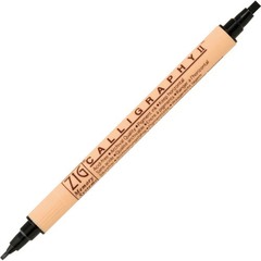 Zig Memory System Calligraphy II – Pure Black (2mm/3.5mm)