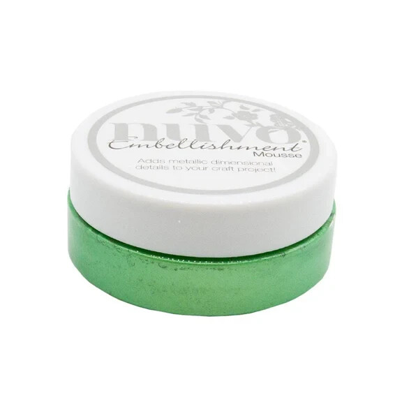 NUVO EMBELLISHMENT MOUSSE COLLECTION- 2 COLORS – MYRTLE GREEN N ROYAL AUBERGINE