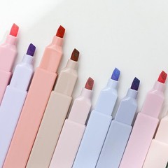 6Pack Multiple Colors Soft Marker Pen 4mm Nib Fluo Pen Smooth Writing Marking E
