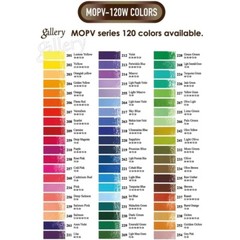 Mungyo Gallery Soft Oil Pastels Wood Box Set of 120 Assorted Colors MOPV-120W
