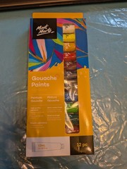 Mont Marte Signature Gouache Paint Set, Multicolor, 12pc 12mL Tubes