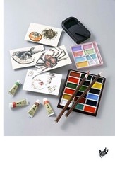 Kissho Japanese Painting Paints Gansai water color Pearl Color 8-Color Set