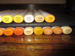 20- LOT~COPIC SKETCH MARKERS ~Y & YR SERIES~WOW!