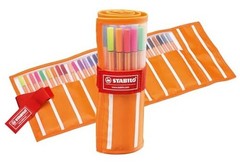 Fineliner point 88 – Rollerset of 30 – Assorted Colors 30 Count (Pack of 1)