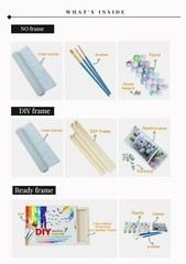 Paint By Numbers Adults kids Landscape famous DIY Painting Kit 40x50CM Canvas