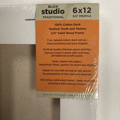 Blick Studio Stretched Cotton Canvas 6×12 inch 3/4 in Frame Traditional Profile