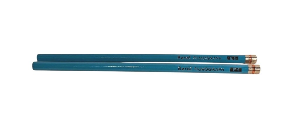 Lot Of 2 Drafting Lead Berol Eagle Turquoise Filmograph E1 QC 0915 Pencils Vtg G