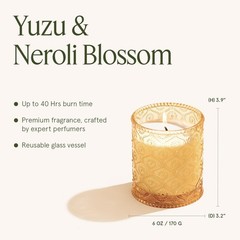 LA JOLIE MUSE Yuzu & Neroli Blossom Candle – Yuzu, &