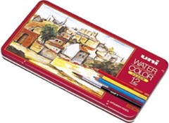 Mitsubishi Pencil Uni Water Color Pencil (12,24,36) Colors Set Select