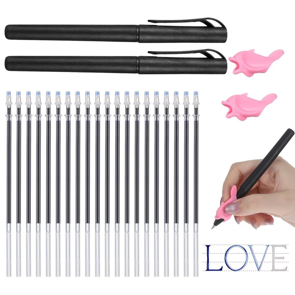 Ink Pen 24pc Refills for Grooved Handwriting Workbooks Magical Pens for4710