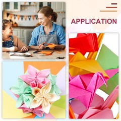 40 Sheet Large Origami Paper 12 x 8 Inch, Shiny Origami Kite Paper
