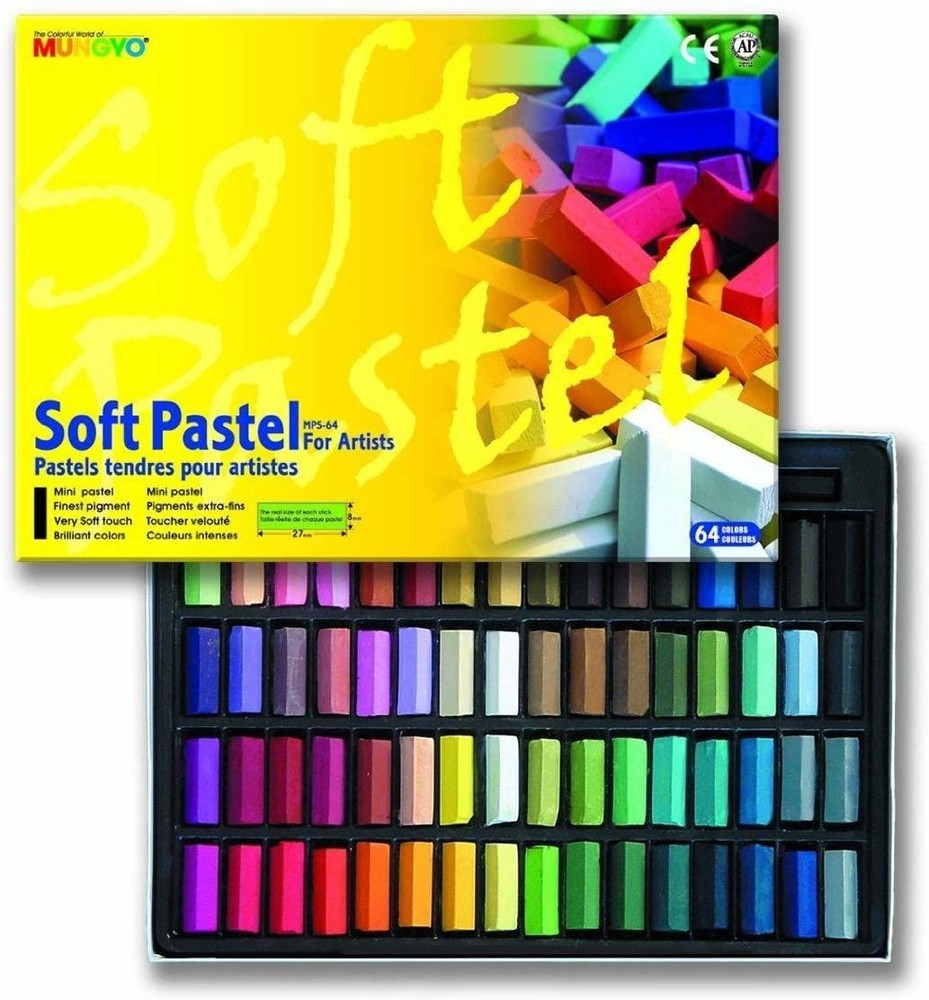 64 Color Artist Chalk Pastels Soft Pastel Set Art Supplies Painting Non Toxic