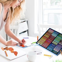 Arrtx Oil Pastels for Artists, 72 Colors Soft Oil Pastels Vibrant and Creamy