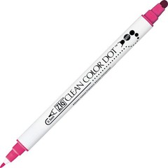 Kuretake TC-6100/6V Water-Based Pen ZIG Clean Color Dot 6 Colors red
