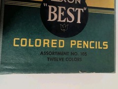 UNUSED “12” Colors Vintage Dixon Best Colored Pencils No 105 Assortment