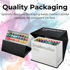 Professional Brush Marker Set 27pc Mini Box 26 Colors + Blender