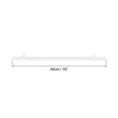 4 Set PVC Poster Hanger Rail Strip 45cm/18inch with Clips