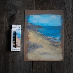 Sennelier Extra-Soft Half Pastel 6 Stick Set, 6 Count (Pack of 1), Seaside