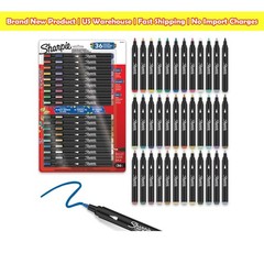 Sharpie Creative Markers 36 Count Acrylic Paint Variety Pack Bullet Tip NEW