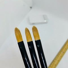 Artist Paint Nail Art Make Up Liner Brush 3Pc Pure Kolinsky Watercolor Acrylic