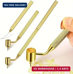 3Pcs Fine Line Fluid Writer Paint Applicator Pen Set, 0.3mm 0.5mm 0.7mm Precisio