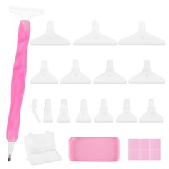 Phinus Diamond Art Pens 24P, Acrylic Painting Pen with Various Pink