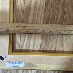VINTAGE NATIONAL PICTURE FRAME CO GOLD WOOD FRAME FITS 9.75X11.75