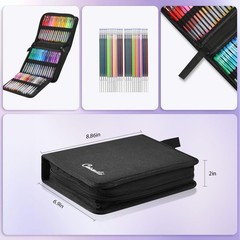 Glitter Gel Pens for Adult Coloring Books, 96 Pack Artist Gel Pens 48 Colors wit