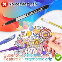 Aen Art Glitter Gel Pens for Adult Coloring 1 Count (Pack of 36), 36 Colors