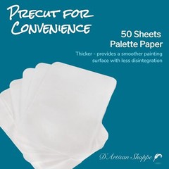 Wetndri Palette Paper For Acrylic Paint. 50 Disposable Paint Palette Paper And 2