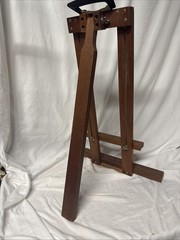 Vintage Wood Grumbacher No. 233 Easel Foldable With Handle Paint Draw Travel Art