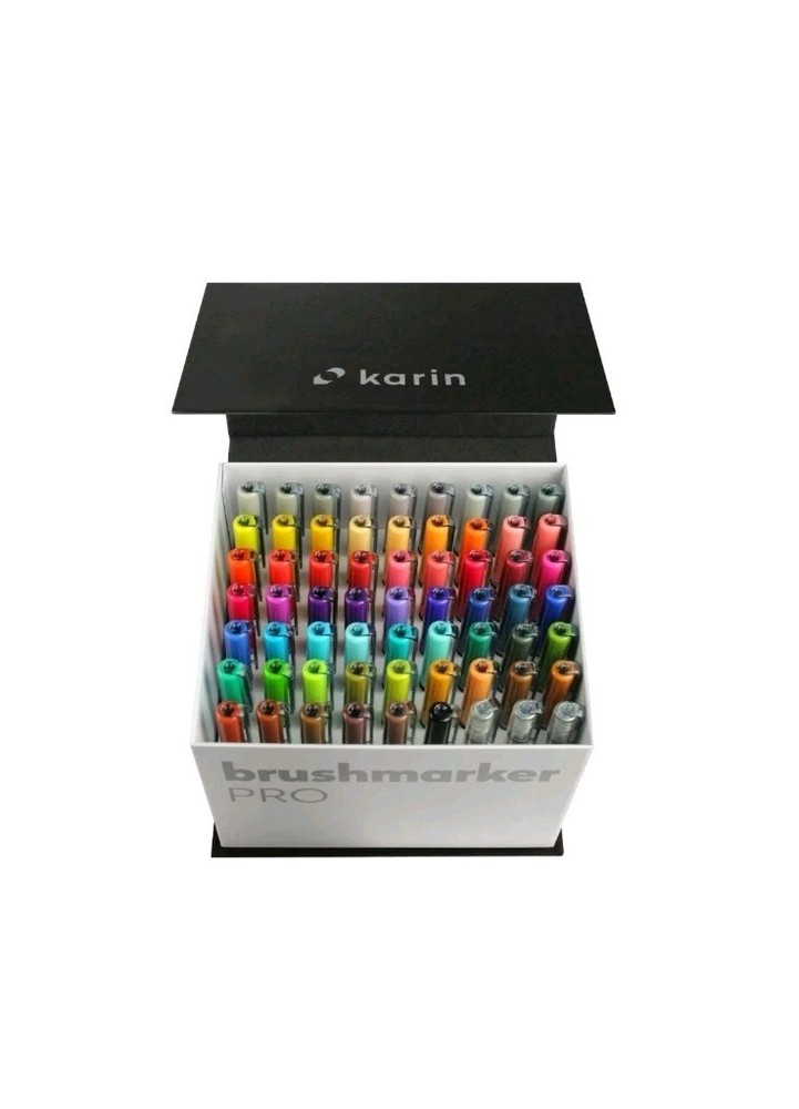 KARIN Megabox Brush Marker Pro Water-Based Brush Pen Suitable for Painting