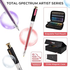 Retractable Glitter Gel Pens,72 Colors Large 1 Count (Pack of 72), 72