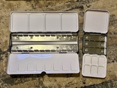 Two Travel Watercolor Palettes Empty