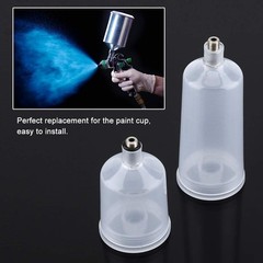 2PCS / Set Spray Paint Cup, 20ml 40ml Plastic Paint Airbrush Cup Pot Non-Fast…