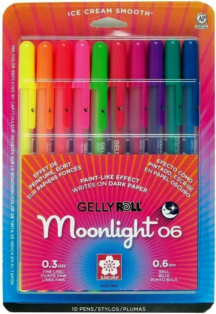 Sakura Gelly Roll Moonlight 0.3 mm Fine Line & 0.6 mm Ball 58176