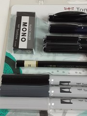 NEW Tombow Illustration Set 9 Piece Pen & Inks ABT Pro Alcohol Marker Mono Penci