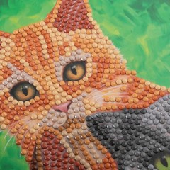 CraftBuddyUS CCK-A127: “Cat Portrait” Crystal Art Card 18 x 18cm