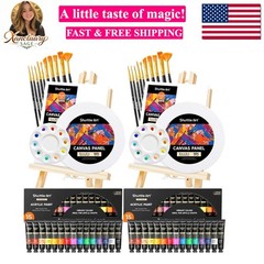 58 Pack Painting Kit for Adults and Couples, Sip and Paint Kit for Date Night…