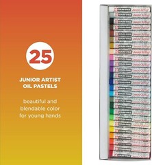 Sakura Cray-Pas Junior Artist Oil Pastels, Assorted Colors, Set of 25