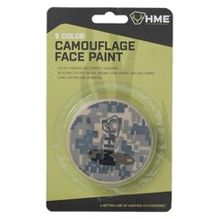 HME Camo Face Paint Kit with Mirror – Long-Lasting One Size, Multicolor