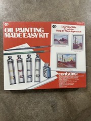 Vintage Craftint Oil Painting Kit Oil Painting Made Easy Kit Sealed