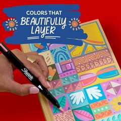 Creative Markers Variety Pack, Water-Based Acrylic Paint Markers, Brush Tip, …