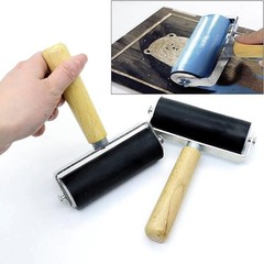 3 Pack Rubber Brayer Roller,1.4/2.4/4 Inch Hard Rollers,Art…