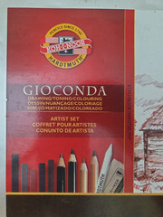 KOH-I-NOOR Hardtmuth Gioconda Art-Set 8899 Drawing/Sketching/Toning Set ~ Used