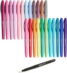 Amazon Basics Felt Tip Marker Pens, Versatile for Writing, Drawing, and Journali